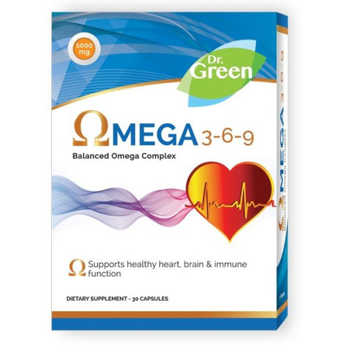 Dr. Green Omega-3-6-9 for Heart Brain and Strong Immune System 30 Capsules