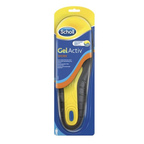 Scholl Gel Active Work Men's Insoles for Work 40-46.5 Size 2 pcs
