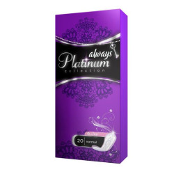 Always Platinum Everyday Pads Classic Daily Sanitary Pads with High Protection 20 pcs