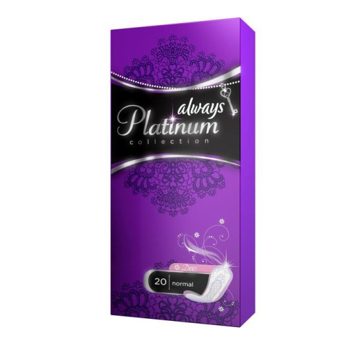 Always Platinum Everyday Pads Classic Daily Sanitary Pads with High Protection 20 pcs