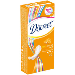 Discreet Everyday Deo Summer Fresh Protective Daily Sanitary Pads Made of Breathable Fabric 20 pcs