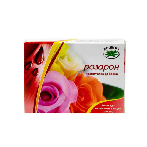 Bouroff Rosaron for Women's Health and Normal Respiratory System Function 30 Hard Capsules