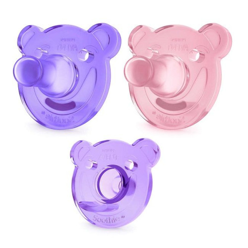 Philips Avent Soothie Silicone Pacifier for Children 0-3 Months 2 pcs Pacifiers