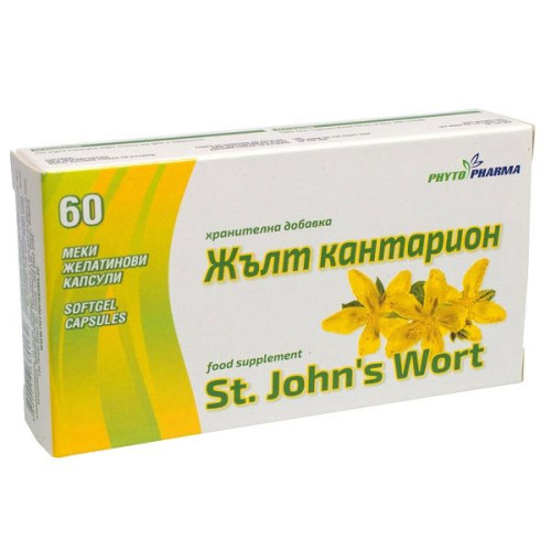Phytopharma St. John's Wort Supports the Nervous System and Tone 60 Capsules