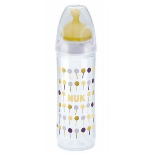 Nuk First Choice+ Feeding Bottle with Soft Rubber Teat Size M for Children Aged 6-18 Months 8.45 fl oz (250 ml)
