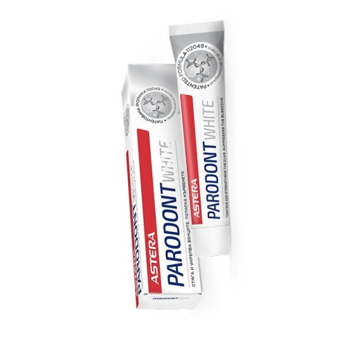 Astera Parodont White Whitening Toothpaste for White Teeth with Sensitive and Problematic Gums 2.54 fl oz (75 ml)