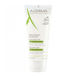 A-Derma Hydrating and Protective Shower Gel for Face Body and Hair for Vulnerable Skin 3.38 fl oz (100 ml)