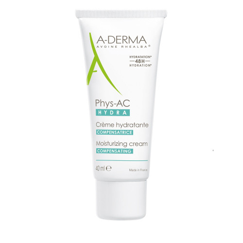 A-Derma Phys-AC Soothing and Hydrating Face Cream with Oat Sprouts 1.35 fl oz (40 ml)