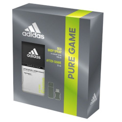 Adidas Pure Game Promo Set for Men After Shave Lotion and Deodorant Spray