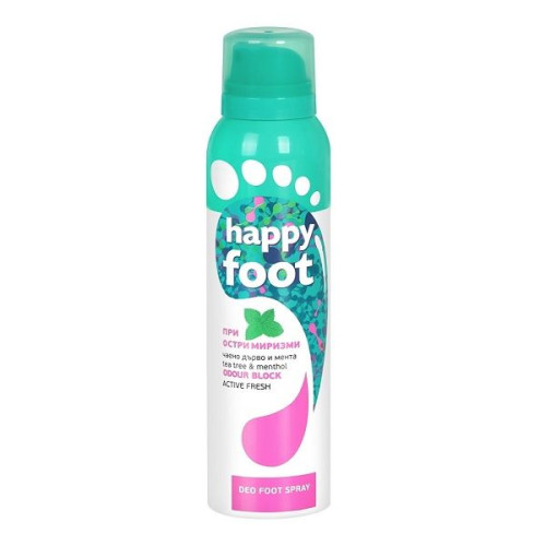 Agiva Happy Foot Active Fresh Deodorizing Spray for Feet with Strong Odor 5.07 fl oz (150 ml)