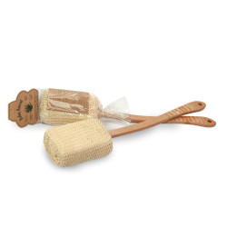 Agiva Bath Loofah Sponge with Wooden Handle