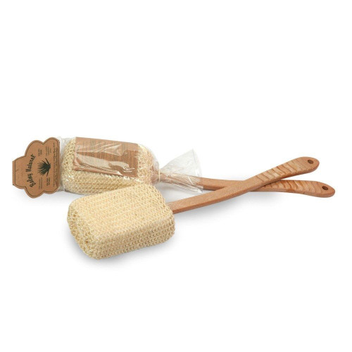 Agiva Bath Loofah Sponge with Wooden Handle