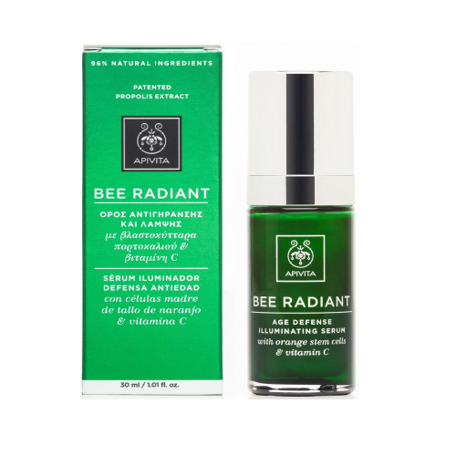 Apivita Bee Radiant Face Serum with Orange Stem Cells and Vitamin C 1.01 fl oz (30 ml)