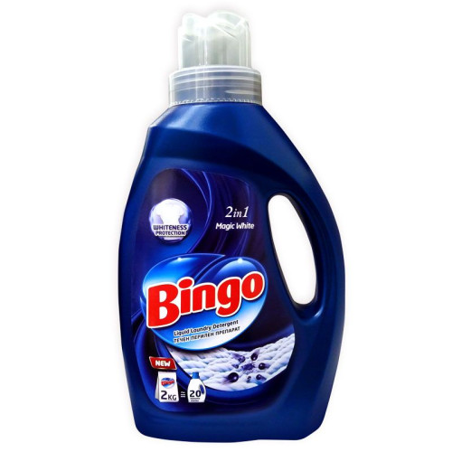Bingo Magic White 2-in-1 Liquid Laundry Detergent for White Clothes 40.57 fl oz (1.2 l)
