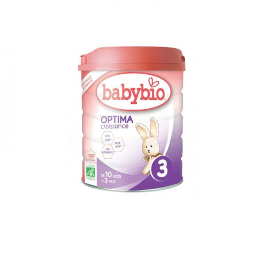 Babybio Optima Croissance 3 Organic Transitional Milk for Babies Over 10+ Months 1.76 lb (800 g)
