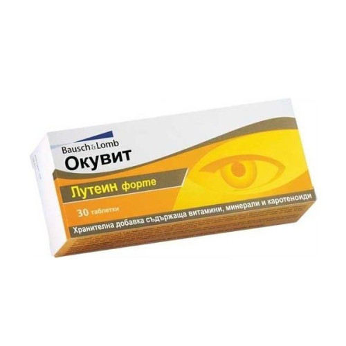 Bausch and Lomb Ocuvite Lutein Forte for Eye Health 30 Tablets