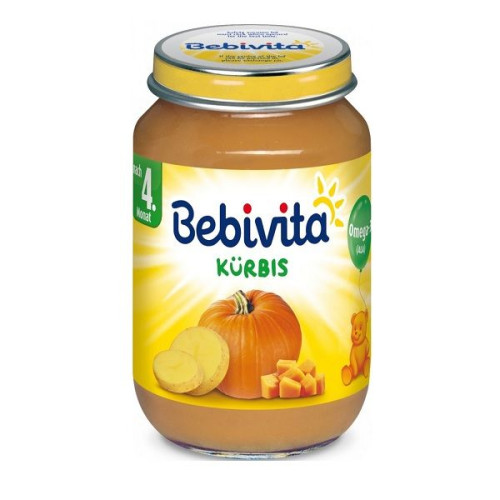 Bebivita Pumpkin Puree from 4+ Months 6.7 oz (190 g) - 1706