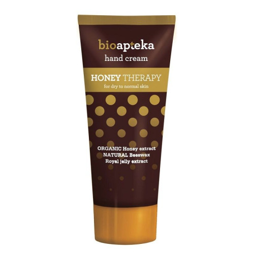 BioApteka Honey Therapy Hand Cream with Organic Honey Extract for Dry to Normal Skin 3.38 fl oz (100 ml)