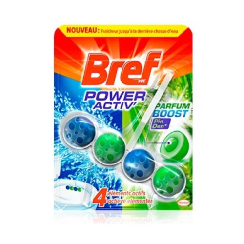 Bref WC Power Active 4 Solid Toilet Block with Pine Scent 1 pc
