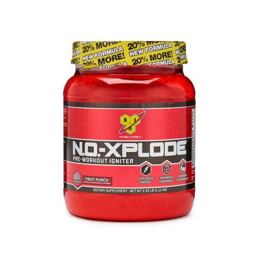 BSN Advanced Strength N.O. Xplode Pre-Workout Supplement Fruit Punch 2.45 lb (1110 g)