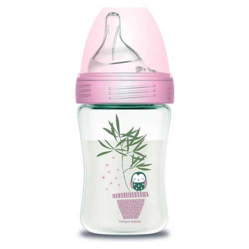 Canpol Babies Anti-colic Haberman Bottle for Children 0+ Months Pink 8.79 fl oz (260 ml)