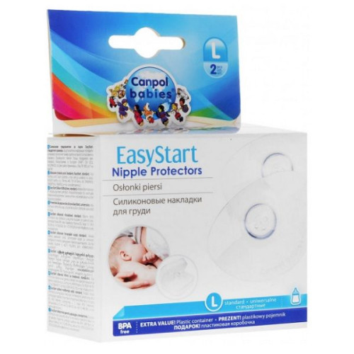 Canpol Babies Easy Start Silicone Nipple Protectors Size L 2 pcs -18/603