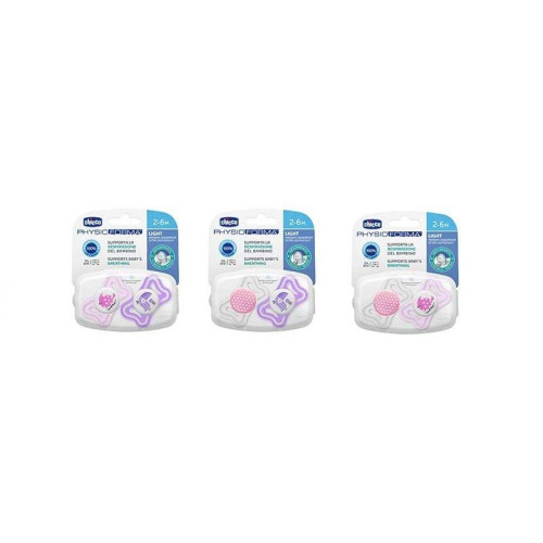 Chicco Physioforma Light Silicone Pacifier Pink for Children from 2 to 6 Months 2 pcs - 0359