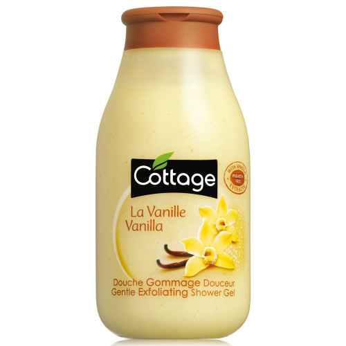 Cottage Exfoliating Body Shower Gel with Vanilla Scent 8.45 fl oz (250 ml)