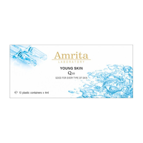 Amrita Young Skin Q10 Face Coenzyme Q10 for All Skin Types 0.14 fl oz (4 ml) 10 Ampoules