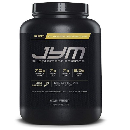 Jym Pro Protein Blend of Fast Moderate and slow-digesting Proteins Vanilla 4.03 lb (1828 g)