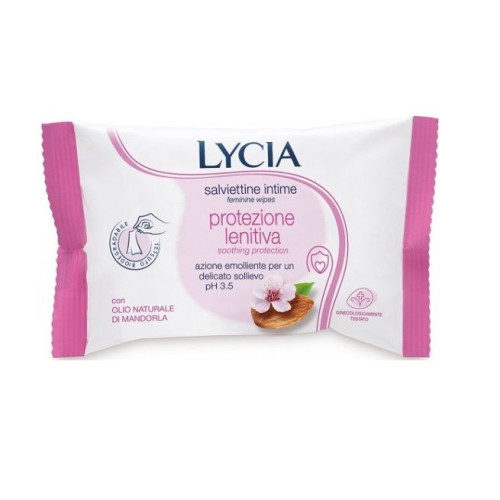 Lycia Soothing Intimate Wet Wipes for Sensitive Skin 12 pcs