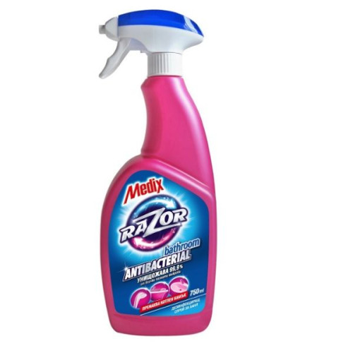 Medix Razor Bathroom Antibacterial Bathroom Cleaning Spray 25.36 fl oz (750 ml)