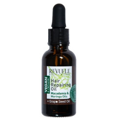 Revuele Vegan and Organic Restorative Oil for Dry Damaged and Brittle Hair 1.01 fl oz (30 ml)