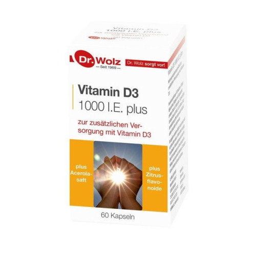 Dr. Wolz Vitamin D3 1000 I.e. 60 Capsules Dr. Wolz