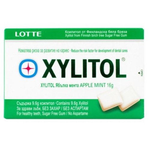 Xylitol Apple and Mint Xylitol Gum with Apple and Mint Flavor 12 pcs