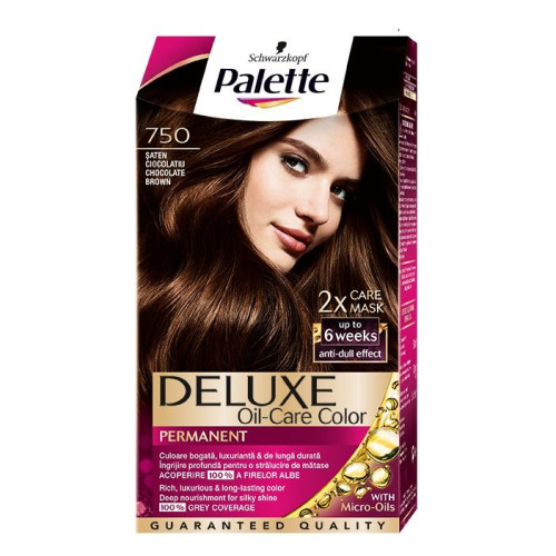 Palette Deluxe Nourishing Permanent Cream Hair Color Chocolate Brown 750
