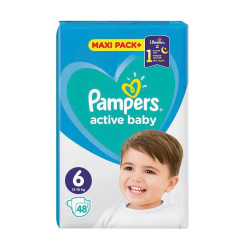 Pampers Active Baby 6 Maxi Set+ Diapers for Children 28.7-39.7 lb (13-18 kg) 48 pcs