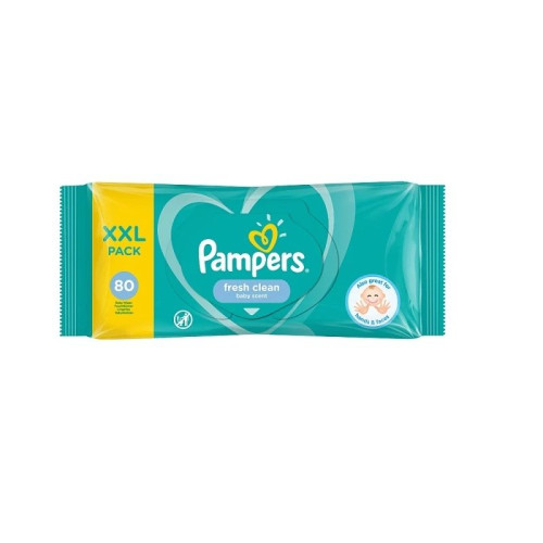 Pampers Fresh Clean Baby Scent Baby Wet Wipes 80 pcs