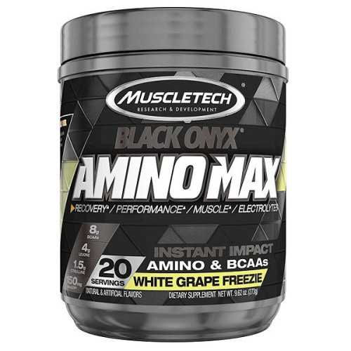 Muscletech Amino Max Amino and BCAA Formula with White Grape Flavor 9.63 oz (273 g)