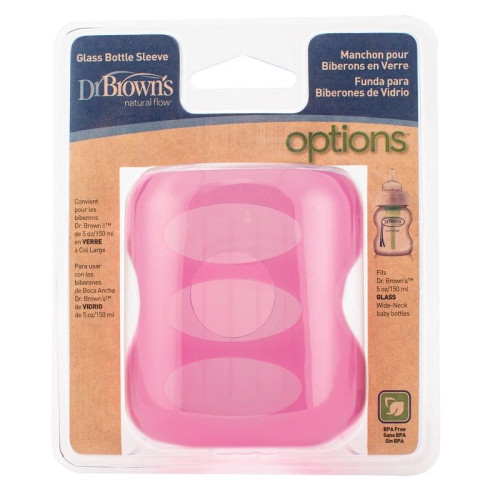 Dr. Brown's Silicone Protector for 5.07 fl oz (150 ml) Glass Bottle Pink 1 pc - AC081