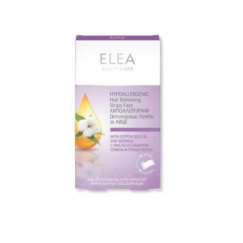 Elea Facial Hair Removal Strips with Cotton 16 pcs