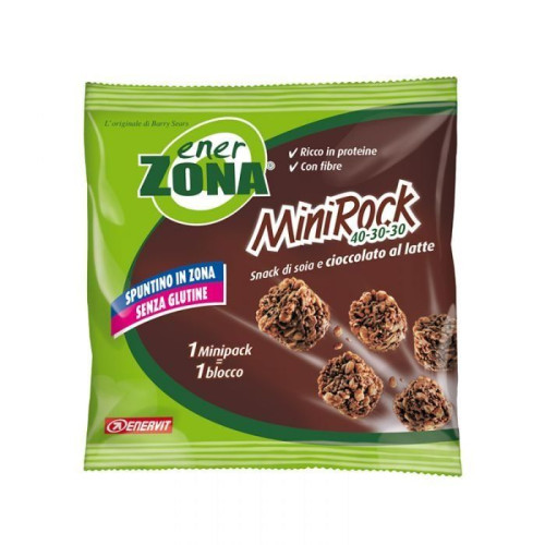 Enerzona Minirock Milk Chocolate Soy Dessert with Milk Chocolate 0.85 oz (24 g)