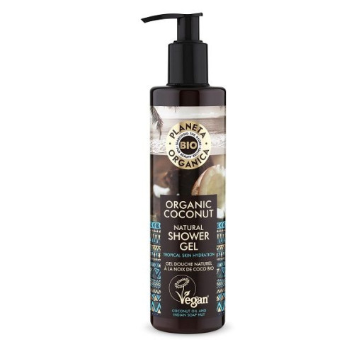 Planeta Organica Coconut Body Shower Gel with Organic Coconut Oil 9.47 fl oz (280 ml)