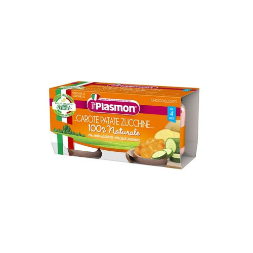 Plasmon Carrot Potato and Zucchini Puree for Children 4+ Months 9.88 oz (280 g) -1672