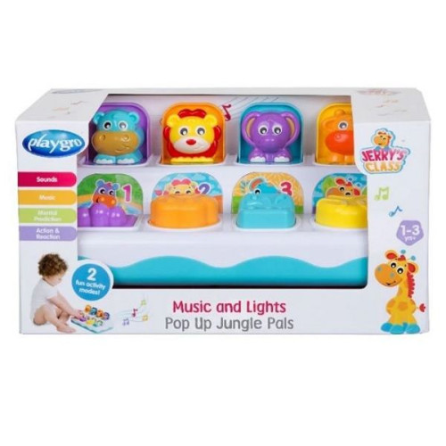 Playgro Musical Toy with Lights Pop-up Animals for Children 12+ Months - 0720