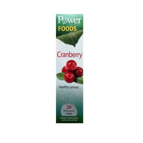 Power of Nature Cranberry for Urinary Tract Health 20 Effervescent tablets