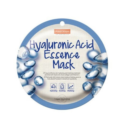 Purederm Hydrating Face Mask with Hyaluronic Acid 1 pc 0.63 oz (18 g)