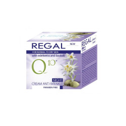 Regal Q10 Anti-Wrinkle Night Cream with Edelweiss for Normal to Dry Skin 1.69 fl oz (50 ml)