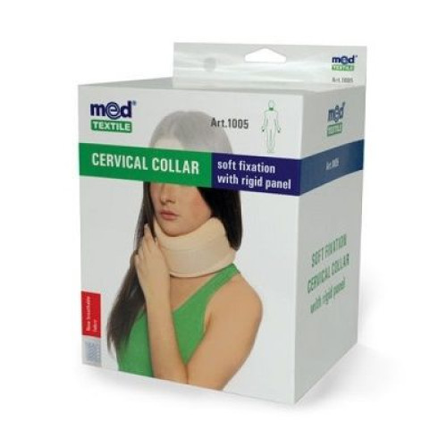 Med Textile Orthopedic Neck Collar with Soft Fixation and Hard Backing Size I 1 pc