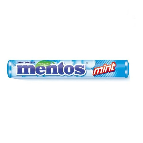 Mentos Mint Chewing Candy with Mint Flavor 1.34 oz (38 g)